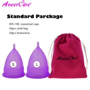 20pcs Menstrual cup for Women Feminine hygiene Medical 100% silicone Cup Menstrual Reusable Lady Vaginal Cup Copa Menstruation
20pcs Menstrual cup for Women Feminine hygiene Medical 100% silicone Cup Menstrual Reusable Lady Vaginal Cup Copa Menstruation