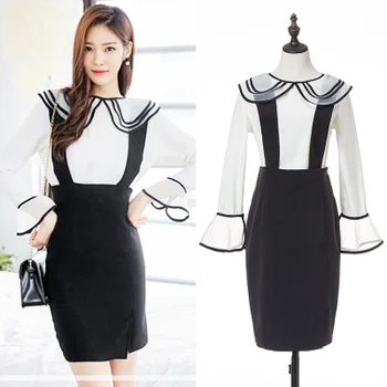 Women 2018 New Japanese Lolita Style Button Flare Sleeve Blouses Tops + Straps Skirt Fashion 2pcs Suit
Women 2018 New Japanese Lolita Style Button Flare Sleeve Blouses Tops + Straps Skirt Fashion 2pcs Suit