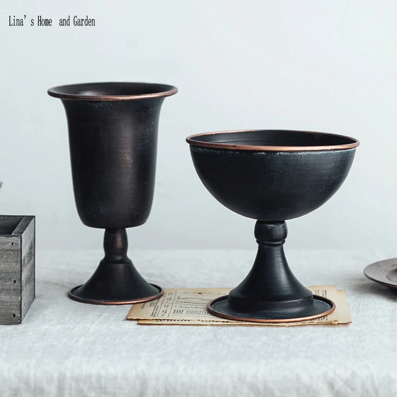 stainless steel vintage antique mini metal tealight candle holders (5)