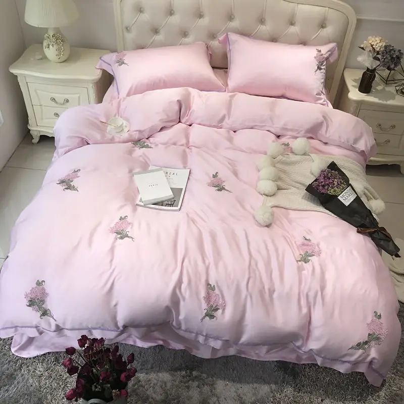 4/5pcs Luxury Tencel Embroidered Garden of dreams Bedding Set Silky smooth Duvet cover set Bedsheet Pillowcases Queen King Size 
4/5pcs Luxury Tencel Embroidered Garden of dreams Bedding Set Silky smooth Duvet cover set Bedsheet Pillowcases Queen King Size