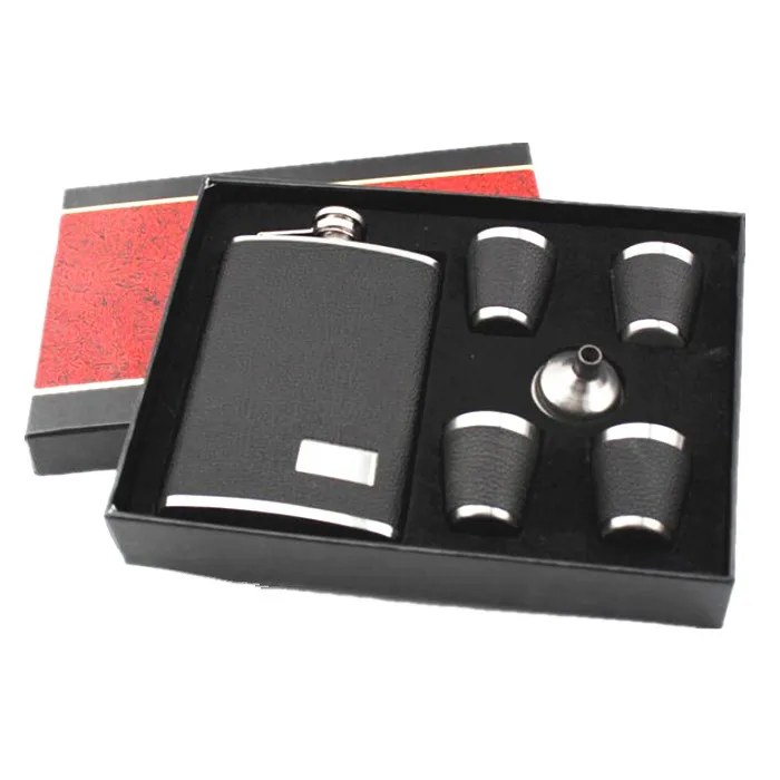 High Quality 9 oz Stainless Steel Hip Flask Set With 1 Funnel and 4 Cups Whiskey Wine Flagon Bottle Travel Drinkware For Gifts
High Quality 9 oz Stainless Steel Hip Flask Set With 1 Funnel and 4 Cups Whiskey Wine Flagon Bottle Travel Drinkware For Gifts