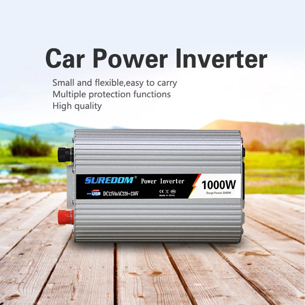 ZHST 1000w Portable Car Modified Sine Wave Power Inverter DC12V To AC220V Vehicle-mounted Solar Power Generator Charger
ZHST 1000w Portable Car Modified Sine Wave Power Inverter DC12V To AC220V Vehicle-mounted Solar Power Generator Charger