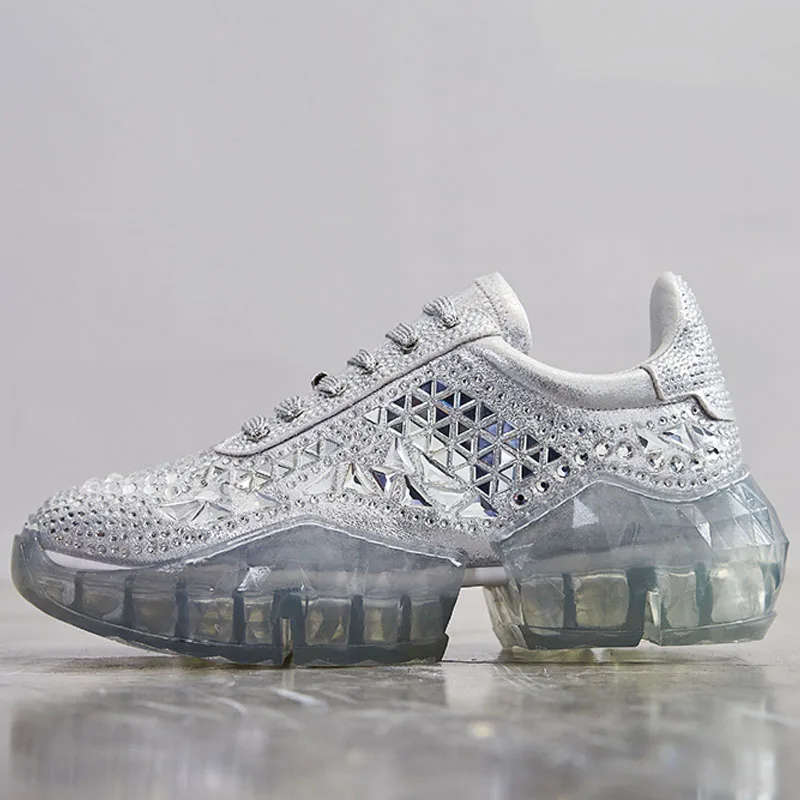 Crystal Sole Sport Shoes For Women Casual Fashion Rhinestone Ladies Girl Running Shoes Brand Athletic Walking Women's Sneakers
Crystal Sole Sport Shoes For Women Casual Fashion Rhinestone Ladies Girl Running Shoes Brand Athletic Walking Women's Sneakers