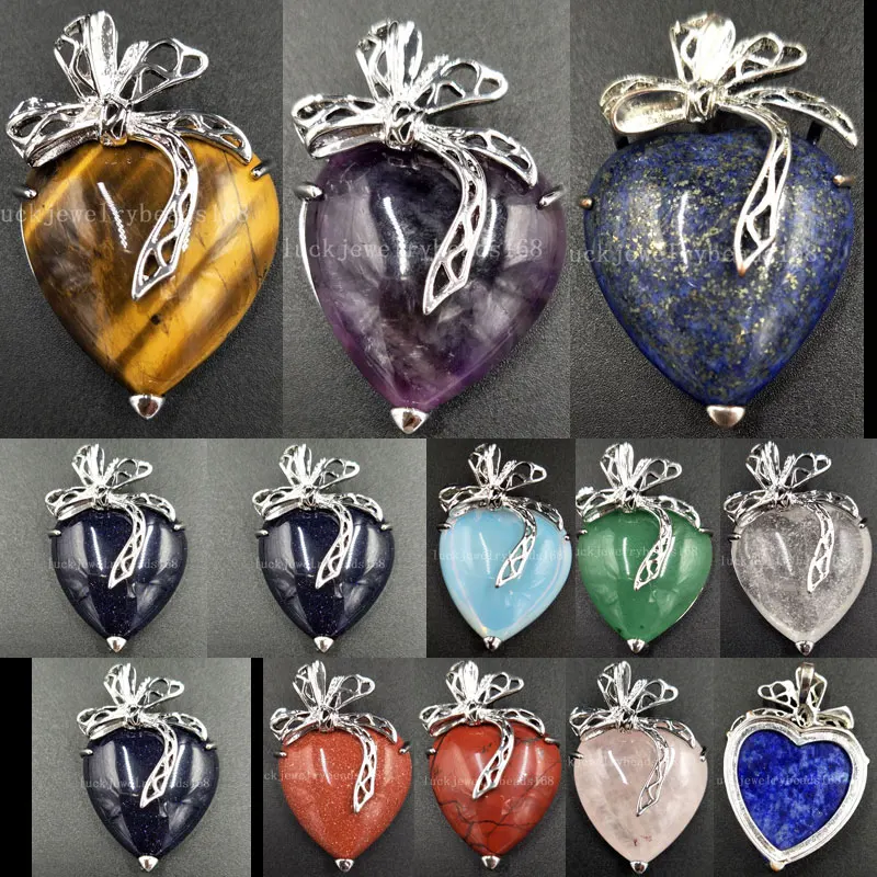 Tiger Eye Aventurine Goldstone Blue Sand Carnelian Opal Crystal Goldstone Heart Pendant Bead WFH522
Tiger Eye Aventurine Goldstone Blue Sand Carnelian Opal Crystal Goldstone Heart Pendant Bead WFH522