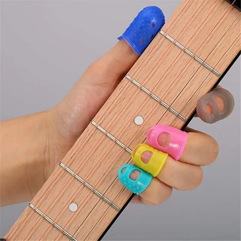 Hot kit Silicone Fingertip Protectors Guitar Finger Accessories Full-size&Guitar Finger Pick Plectrum Guitar Accessories
Hot kit Silicone Fingertip Protectors Guitar Finger Accessories Full-size&Guitar Finger Pick Plectrum Guitar Accessories
