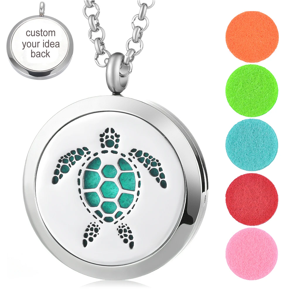 30mm Essential Oil Diffuser Locket 316L Stainless Steel Turtle Magnetic Randomly Send 5pcs Oil Pads as Gift VA-405
30mm Essential Oil Diffuser Locket 316L Stainless Steel Turtle Magnetic Randomly Send 5pcs Oil Pads as Gift VA-405