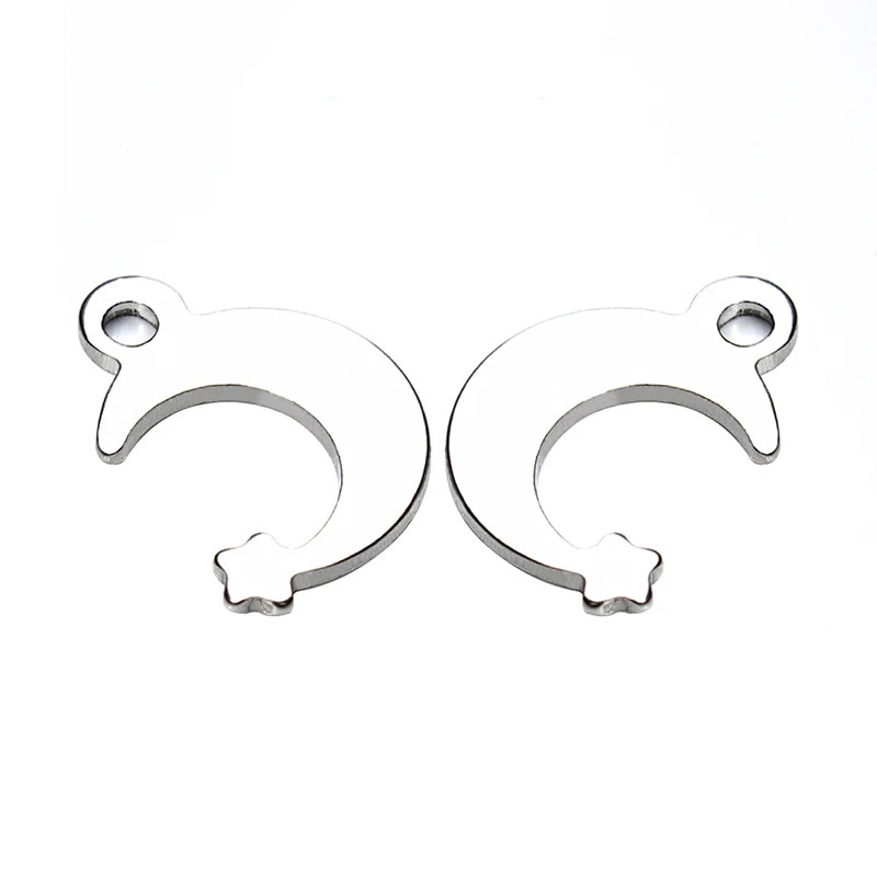 100pcs/lot Stainless Steel Moon Charms For Jewelry Making Silver Flat Blank Floating Charms Pendant For Bracelet Neckalce F3582
100pcs/lot Stainless Steel Moon Charms For Jewelry Making Silver Flat Blank Floating Charms Pendant For Bracelet Neckalce F3582