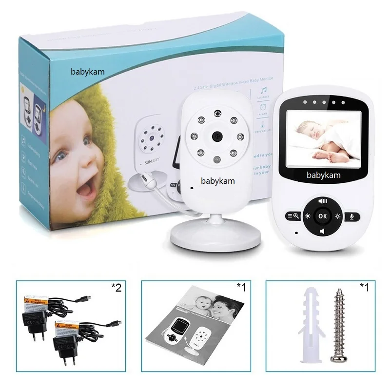 Vigilabebes camara bebe monitor 2.4 inch TFT LCD IR Night Vision 4 Lullabies Temperature Monitor 2X Zoom 2.4Ghz Digital Wireless
Vigilabebes camara bebe monitor 2.4 inch TFT LCD IR Night Vision 4 Lullabies Temperature Monitor 2X Zoom 2.4Ghz Digital Wireless