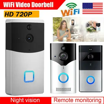 Wireless Smart WiFi DoorBell IR Video Visual Camera Intercom Home Security Phone
Wireless Smart WiFi DoorBell IR Video Visual Camera Intercom Home Security Phone