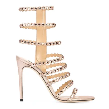 EMMA KING Fashion Zipper Rivet Womens Sandals Open Toe Thin Heels Cross Tied Party Shoes Summer Size 35-43 Sexy Ladies Golden
EMMA KING Fashion Zipper Rivet Womens Sandals Open Toe Thin Heels Cross Tied Party Shoes Summer Size 35-43 Sexy Ladies Golden