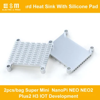 2pcs Super Heat Sink Mini Pi NanoPi NEO NEO2 Plus2 H3 IOT Development Board Air cooling fin; With Silicone Pad
2pcs Super Heat Sink Mini Pi NanoPi NEO NEO2 Plus2 H3 IOT Development Board Air cooling fin; With Silicone Pad