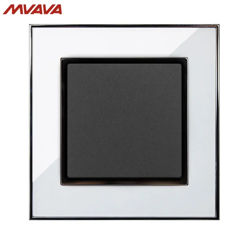 MVAVA 1 Gang 1/2 Way Light Control Switch EU/UK Standard Wall Decorative Push Button Luxury Mirror White Panel Free Shipping
MVAVA 1 Gang 1/2 Way Light Control Switch EU/UK Standard Wall Decorative Push Button Luxury Mirror White Panel Free Shipping