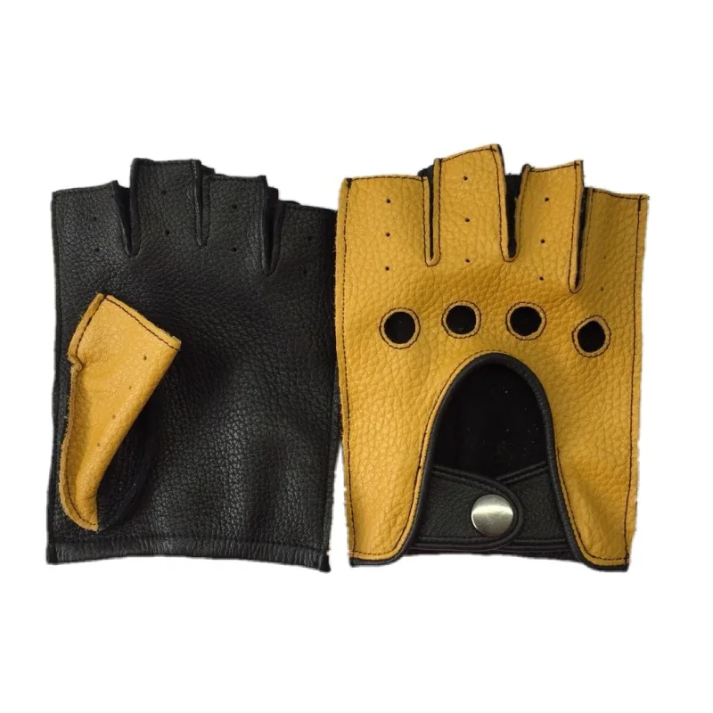 Men Genuine Leather Gloves Driving Unlined 100% Goatskin Male Wrist Half Finger Gloves Fingerless Gym Fitness Gloves
Men Genuine Leather Gloves Driving Unlined 100% Goatskin Male Wrist Half Finger Gloves Fingerless Gym Fitness Gloves