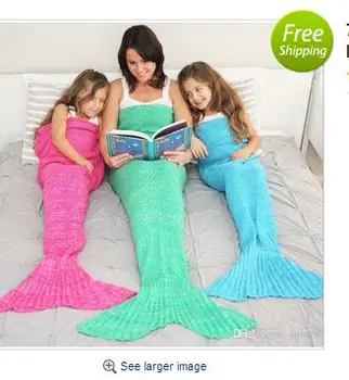 7 Color Mermaid Tail Blanket Adult Little Mermaid Blanket Knit Cashmere-Like TV Sofa Blanket
7 Color Mermaid Tail Blanket Adult Little Mermaid Blanket Knit Cashmere-Like TV Sofa Blanket