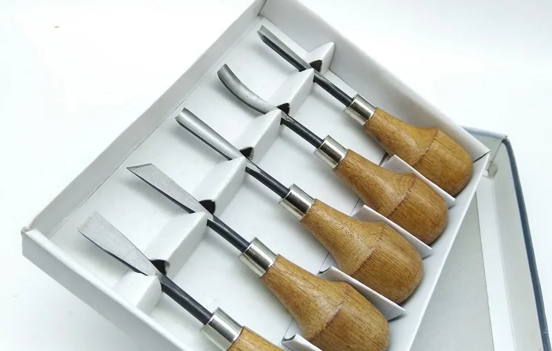 New 5pcs woodcut knife butt/corner/skew/round/Arc machete chisel Woodworking carving for Wood crafts Prints graver
New 5pcs woodcut knife butt/corner/skew/round/Arc machete chisel Woodworking carving for Wood crafts Prints graver