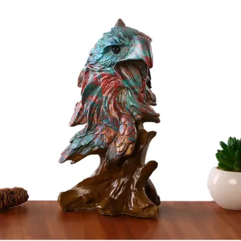 Open Mouth Eagle Head Faux Wood Decorative Figurine Resin Painting Arts Crafts Animal Sculptures Living Room Decoration R192
Open Mouth Eagle Head Faux Wood Decorative Figurine Resin Painting Arts Crafts Animal Sculptures Living Room Decoration R192