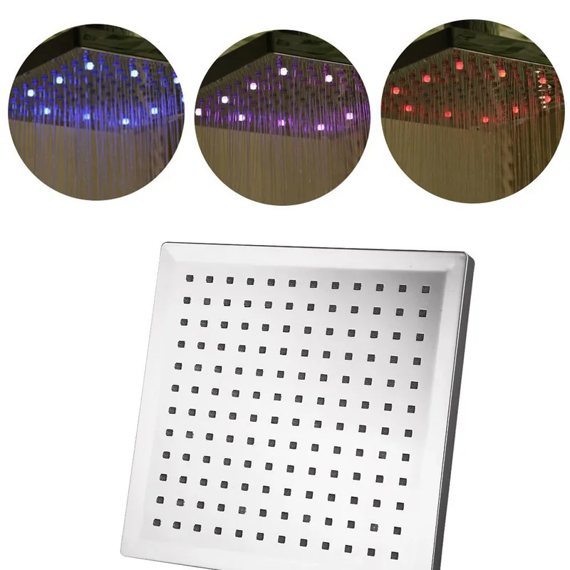 8 Inches LED Changing Color Rain Top Shower Head Durable Bathroom Rainfall Showerhead --M25
8 Inches LED Changing Color Rain Top Shower Head Durable Bathroom Rainfall Showerhead --M25