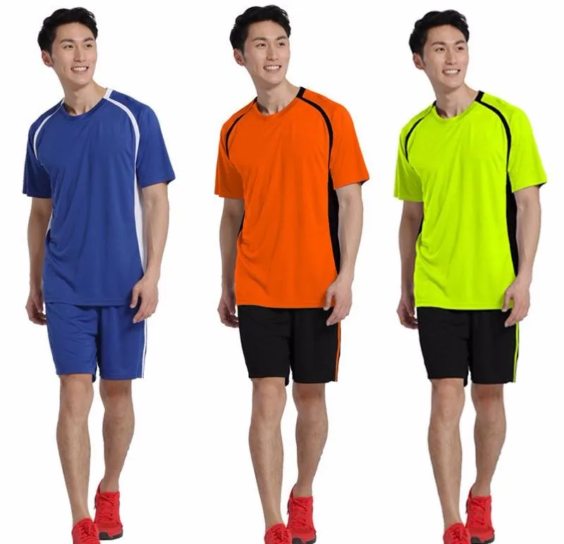 2018 New Men Sport Football Soccer Jerseys Uniforms futbol Training suit Breathable Short jersey set shirts Pants DIY Customized 2018 New Men Sport Football Soccer Jerseys Uniforms futbol Training suit Breathable Short jersey set shirts Pants DIY Customized