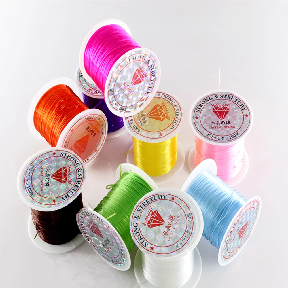 12 Color 10 m/roll 0.6mm Colorful Stretchy Crystal Elastic Line Crystal Bead String DIY Jewelry Finding Making Beading Bracelet
12 Color 10 m/roll 0.6mm Colorful Stretchy Crystal Elastic Line Crystal Bead String DIY Jewelry Finding Making Beading Bracelet