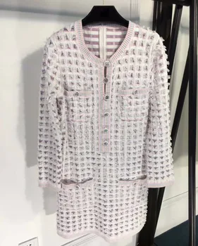 Dress for New Year spring tweed elegant temperament dress for women fashion beautiful contrast color ladies dresses vadim
Dress for New Year spring tweed elegant temperament dress for women fashion beautiful contrast color ladies dresses vadim