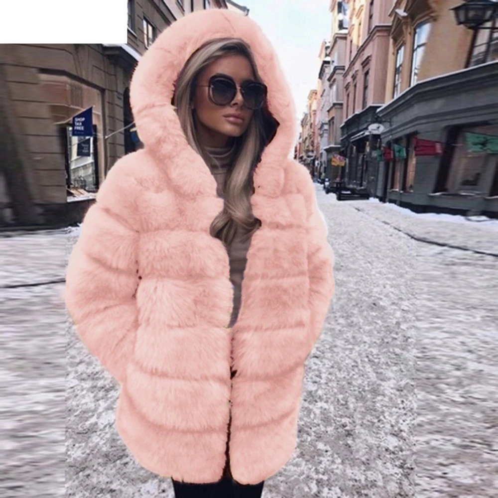 JAYCOSIN 2018 Fashion Womens Solid Thick Warm Women Luxury Faux Fur Coat Hooded Autumn Winter Warm Overcoat 18NOV5
JAYCOSIN 2018 Fashion Womens Solid Thick Warm Women Luxury Faux Fur Coat Hooded Autumn Winter Warm Overcoat 18NOV5