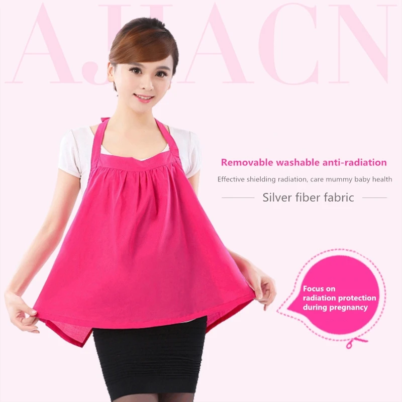 Simple style Solid color electromagnetic radiation protective pregnant women apron EMF shielding Silver fiber stomachers
Simple style Solid color electromagnetic radiation protective pregnant women apron EMF shielding Silver fiber stomachers