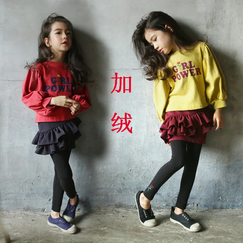 Girls' suit Autumn and winter cotton plus velvet thick two-piece suit Lantern long-sleeved T-shirt fake two skirts For 3-14 Girl
Girls' suit Autumn and winter cotton plus velvet thick two-piece suit Lantern long-sleeved T-shirt fake two skirts For 3-14 Girl