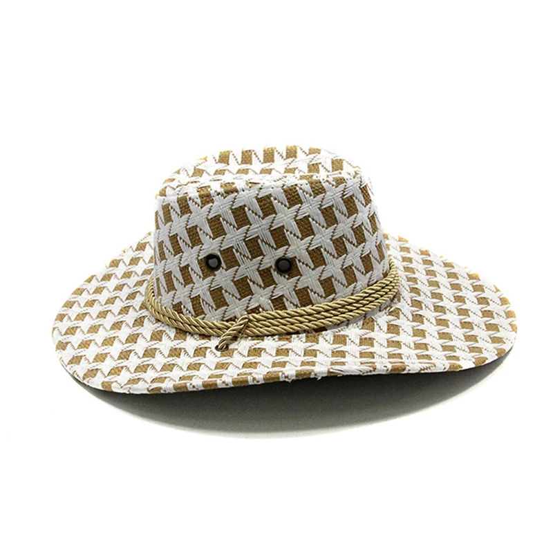 Brand new Unisex Cowboy hat Leather Big Along cap Spring and summer Sun protection visor Travel fishing cap
Brand new Unisex Cowboy hat Leather Big Along cap Spring and summer Sun protection visor Travel fishing cap