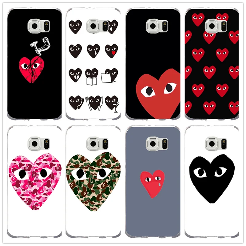 TPU Soft Shell Phone Case for Galaxy S2 S3 S4 S5 S6 S7 S8 S9 mini edge Plus Fashion CDG PLAY Comme Des Garcons Play Loving Eyes
TPU Soft Shell Phone Case for Galaxy S2 S3 S4 S5 S6 S7 S8 S9 mini edge Plus Fashion CDG PLAY Comme Des Garcons Play Loving Eyes