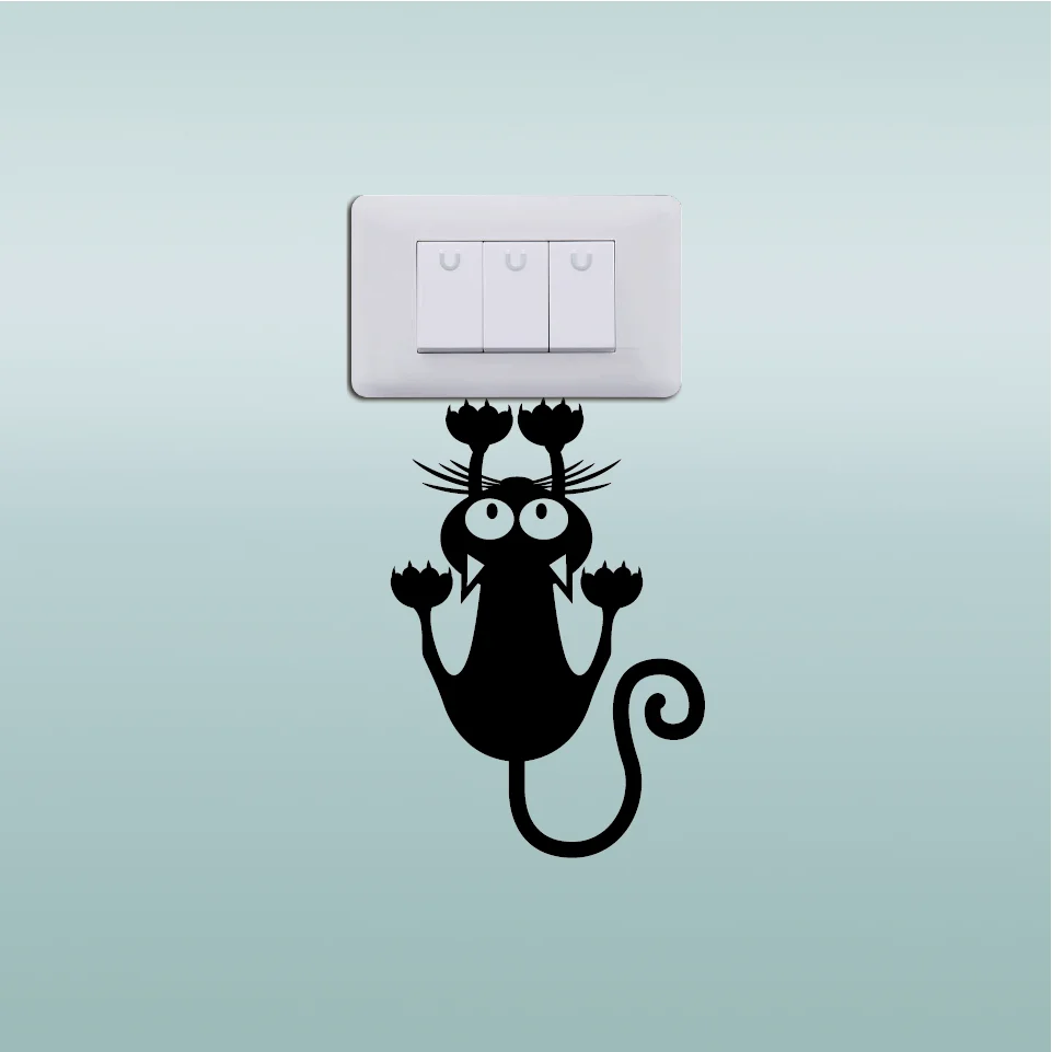 HTB1OM19SpXXXXc1XpXXq6xXFXXXg HTB1OM19SpXXXXc1XpXXq6xXFXXXg Creative Cat Hanging On Light Switch Sticker Wall Decal Creative Cat Hanging On Light Switch Sticker Wall Decal HTB1OM19SpXXXXc1XpXXq6xXFXXXg