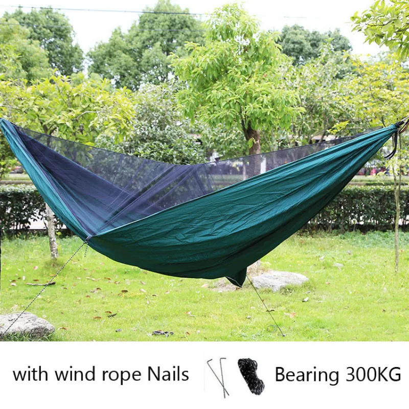 The Rollover prevention Hammock Camping + Mosquito net Outdoor Netting Hanging Chair 290*140 with Wind Rope Nails and Tree Rope
The Rollover prevention Hammock Camping + Mosquito net Outdoor Netting Hanging Chair 290*140 with Wind Rope Nails and Tree Rope