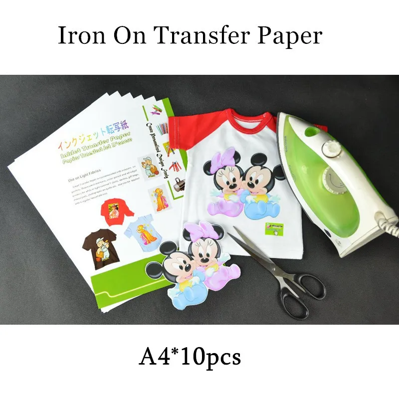 (10pcs/lot) Iron on Inkjet Heat Transfer Printing Paper for Textil Iron on tshirt Transfers Thermal Transfer Papel Dye Ink
(10pcs/lot) Iron on Inkjet Heat Transfer Printing Paper for Textil Iron on tshirt Transfers Thermal Transfer Papel Dye Ink