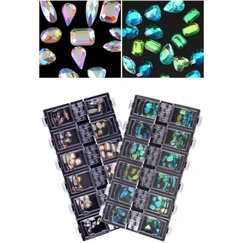 Nail Jewelry Transparent Shaped Bottom Rhinestone Flakes Sparkly 3D Sequins Spangles Manicure Nail Art Decorations Y1
Nail Jewelry Transparent Shaped Bottom Rhinestone Flakes Sparkly 3D Sequins Spangles Manicure Nail Art Decorations Y1
