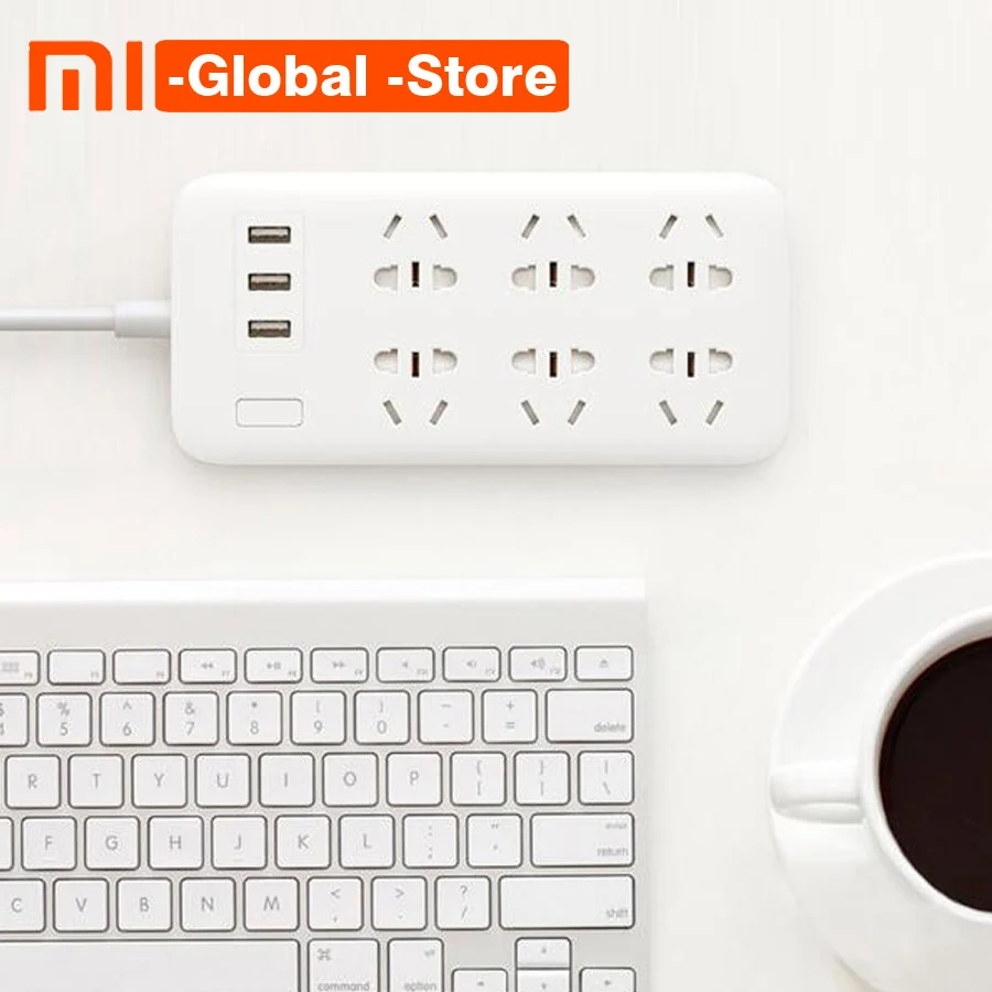 Original Xiaomi Plug CXB6 - 1QM Charging Power Strip 2A Fast Charging 6 Outlet with 3 USB Output Extension Socket Smart Home
Original Xiaomi Plug CXB6 - 1QM Charging Power Strip 2A Fast Charging 6 Outlet with 3 USB Output Extension Socket Smart Home