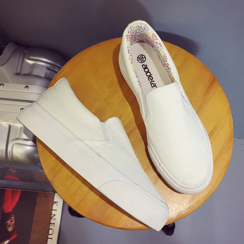 Sneakers Women 2019 Fashion Solid Casual White Sneakers Female Summer White Canvas Shoes Trainers Slip on Ladies Basket Femme
Sneakers Women 2019 Fashion Solid Casual White Sneakers Female Summer White Canvas Shoes Trainers Slip on Ladies Basket Femme