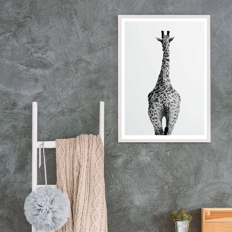 Постеры с животными художественные принты забавными рисунками в ванной декор