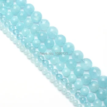 High Quality Natural Light Blue Crystal Aquamarines Stone Round 6/8/10/12/14mm Gems Loose Beads 15 Inch Jewelry Accessory wj101
High Quality Natural Light Blue Crystal Aquamarines Stone Round 6/8/10/12/14mm Gems Loose Beads 15 Inch Jewelry Accessory wj101