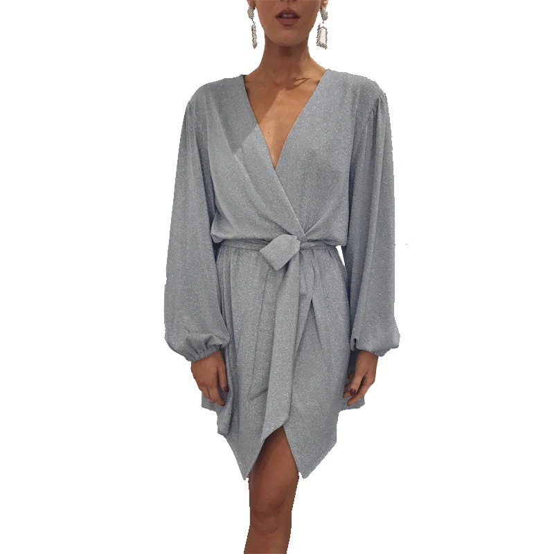 Women Dress Long Sleeve V-Neck Wrap Front Irregular Hem Ladies Dresses 2018 Autumn New Fashion High Waist Belt Female Vestidos
Women Dress Long Sleeve V-Neck Wrap Front Irregular Hem Ladies Dresses 2018 Autumn New Fashion High Waist Belt Female Vestidos