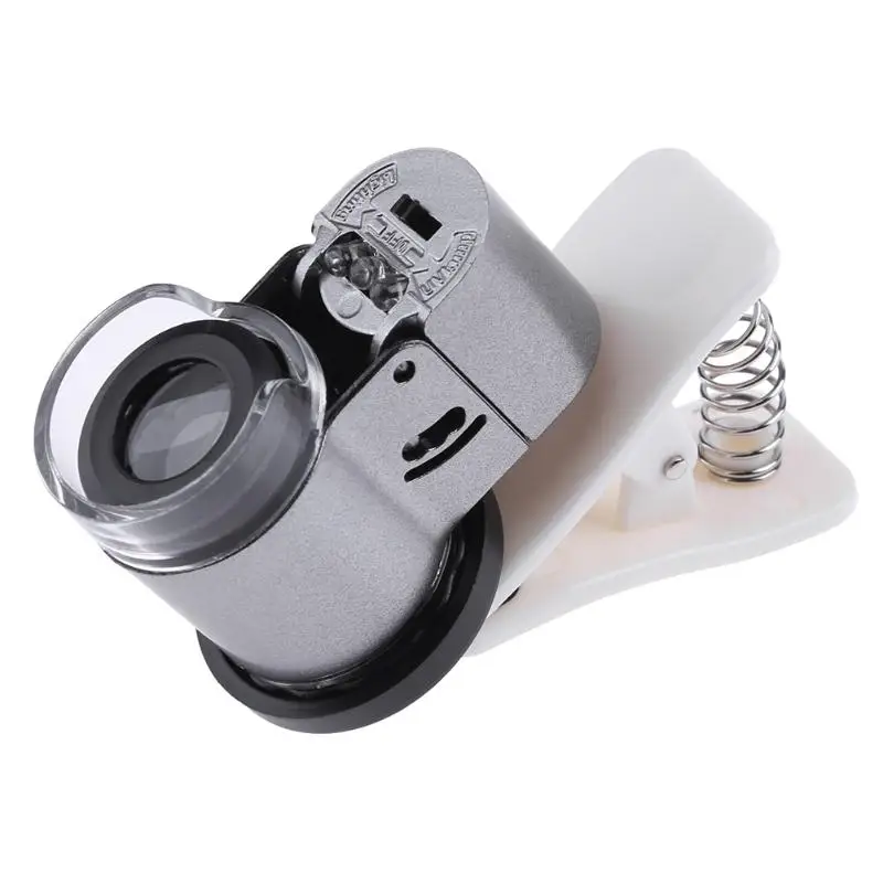 Universal 65X Zoom Clip-on Microscope LED UV Light Clip-On Camera Magnifier Micro Lens for iphone SmartPhone mobile phone lens
Universal 65X Zoom Clip-on Microscope LED UV Light Clip-On Camera Magnifier Micro Lens for iphone SmartPhone mobile phone lens
