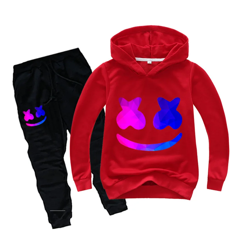 2-16Y Music DJ Mask Smile Face Hoodie Pants Kids Set Boys Tracksuits Sweatshirt for Children Tops Girls Clothes Sportsuit
2-16Y Music DJ Mask Smile Face Hoodie Pants Kids Set Boys Tracksuits Sweatshirt for Children Tops Girls Clothes Sportsuit
