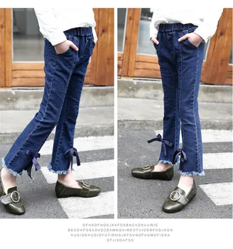 Children's jeans, spring wear, big boy, Korean version, bow tie, jeans, trousers, children's self-cultivation
Children's jeans, spring wear, big boy, Korean version, bow tie, jeans, trousers, children's self-cultivation