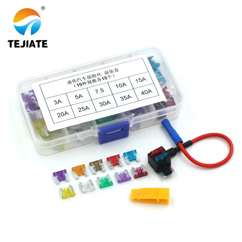 Micro Mini Small Blade Fuse Auto Car Truck Motorcycle 3A,5A,7.5A,10A,15A,20A,25A,30A,35A,40A with Box Holder Electric Appliance
Micro Mini Small Blade Fuse Auto Car Truck Motorcycle 3A,5A,7.5A,10A,15A,20A,25A,30A,35A,40A with Box Holder Electric Appliance