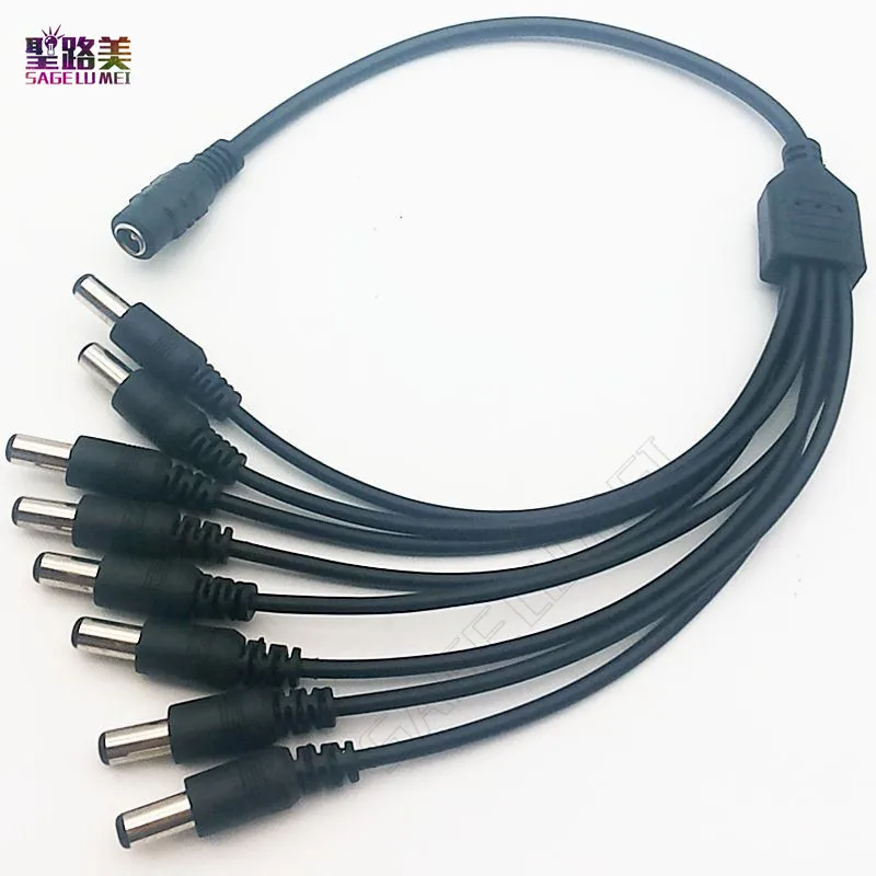 1pcs/lot 1 For CCTV Camera led strip light module tape DC Female To 2/3/4/5/8 Male plug Splitter Adapter Power Connector Cable
1pcs/lot 1 For CCTV Camera led strip light module tape DC Female To 2/3/4/5/8 Male plug Splitter Adapter Power Connector Cable