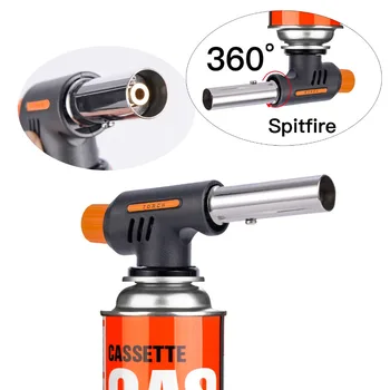Spray Gas Torch Turbo Butane Burner Auto Ignition Camping Welding Flamethrower BBQ Outdoor Windproof Cigar Cigarette Lighter
Spray Gas Torch Turbo Butane Burner Auto Ignition Camping Welding Flamethrower BBQ Outdoor Windproof Cigar Cigarette Lighter