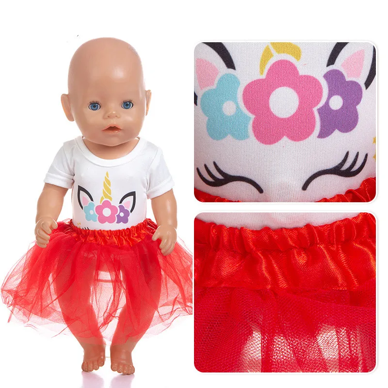 Born New Baby Doll Clothes Accessories Fit 18 inch Red Purple Yellow Unicorn Dress For Baby Birthday Festival Gift
Born New Baby Doll Clothes Accessories Fit 18 inch Red Purple Yellow Unicorn Dress For Baby Birthday Festival Gift
