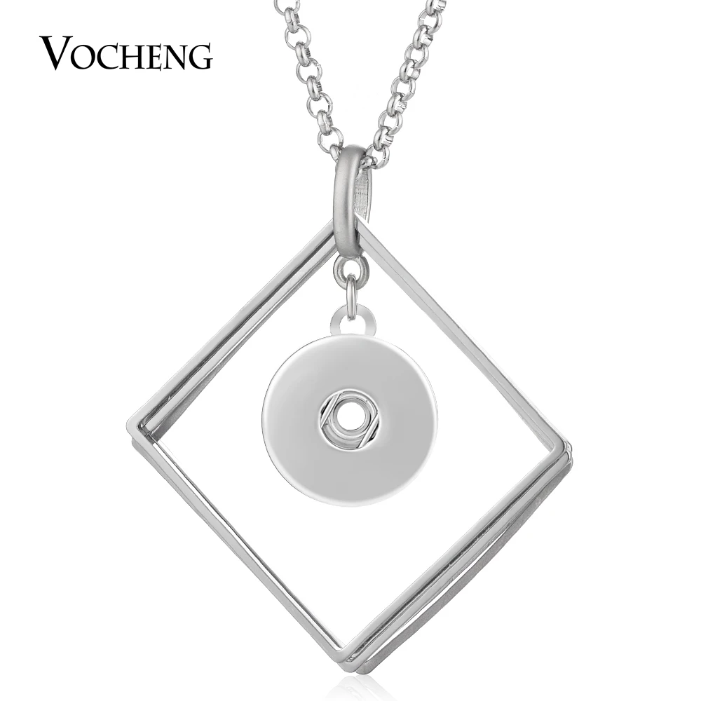 Vocheng Snap Charms Button Necklace for 18mm Square Shape Pendant with Stainless Steel Chain NN-580
Vocheng Snap Charms Button Necklace for 18mm Square Shape Pendant with Stainless Steel Chain NN-580
