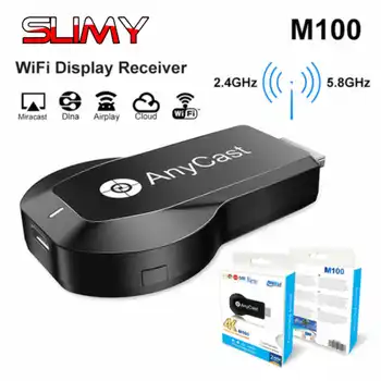 Anycast M100 2.4G 5G 4K Miracast AnyCast Wireless DLNA AirPlay HDMI TV Stick Wifi Display Dongle Receiver for IOS Android Phone
Anycast M100 2.4G 5G 4K Miracast AnyCast Wireless DLNA AirPlay HDMI TV Stick Wifi Display Dongle Receiver for IOS Android Phone