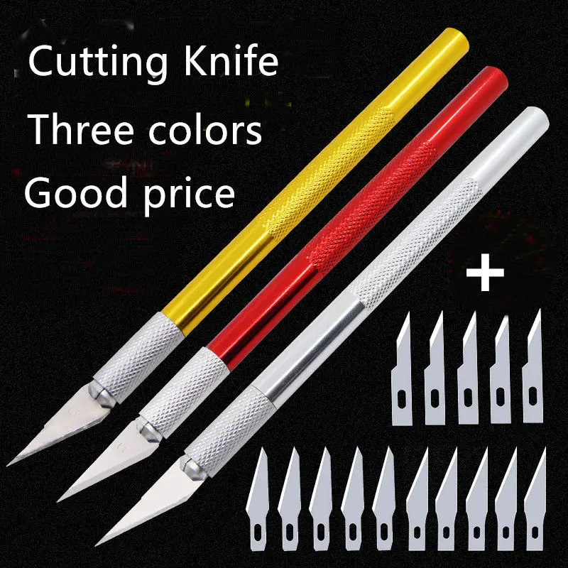 16 Blades Craft Artwork Cutting Knife DIY Carving Knife Stencil Scoring Hobby Chiseling Model Repairing Sculpture Scalpel Knife
16 Blades Craft Artwork Cutting Knife DIY Carving Knife Stencil Scoring Hobby Chiseling Model Repairing Sculpture Scalpel Knife
