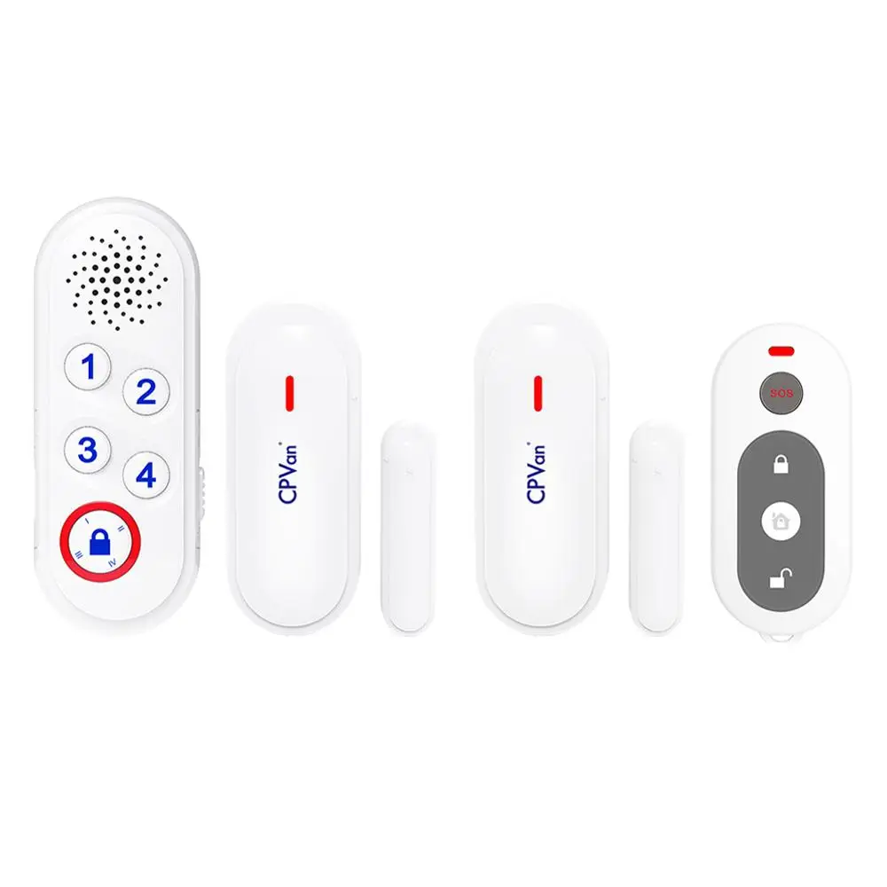 CPVan CP3 Home Alarm System Kits Wireless Burglar Alarm System with Siren unit - 2 Window Door Sensors and Remote Control
CPVan CP3 Home Alarm System Kits Wireless Burglar Alarm System with Siren unit - 2 Window Door Sensors and Remote Control