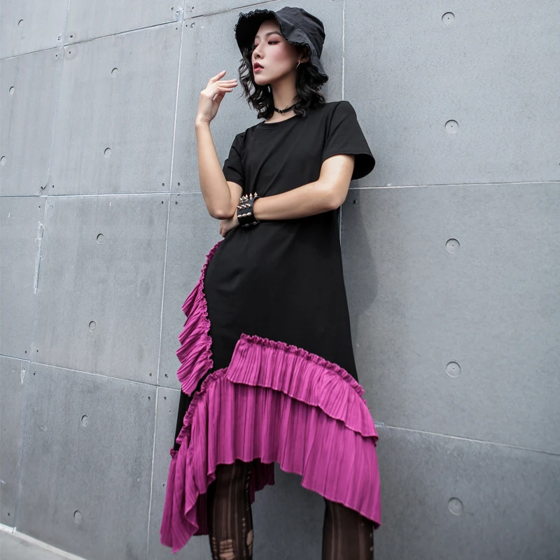 2019 New Spring and Summer Loose Casual Dress Wooden Ear and Irregular Lotus Leaf Edge Fish Tail Dress
2019 New Spring and Summer Loose Casual Dress Wooden Ear and Irregular Lotus Leaf Edge Fish Tail Dress